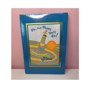 Dr Seuss Oh the Places You'll Go Hardcover Book with Slipcase New